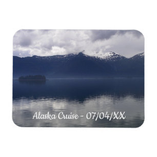 Imán Mar de Alaska brumoso en tonos azules