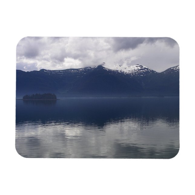 Imán Mar de Alaska en tonos azules (Horizontal)