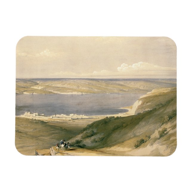 Imán Mar de Galilea o Genezaret, mirando hacia Bash (Horizontal)