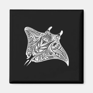 Imán Mar de tatuaje tribal de Manta Ray