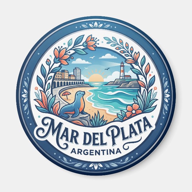 Imán Mar del Plata Argentina (Frente)