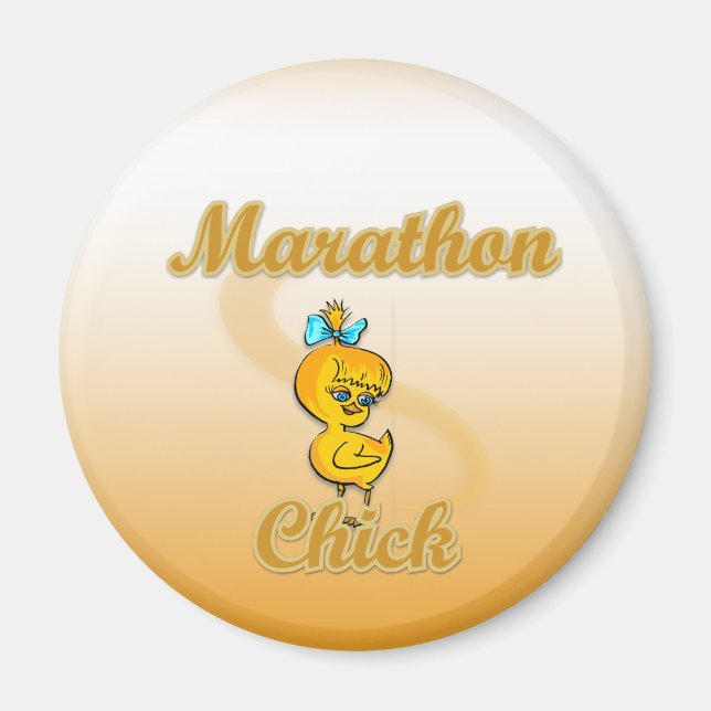 Imán Marathon Chick (Frente)