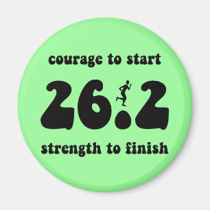 Imán Maratón inspirador