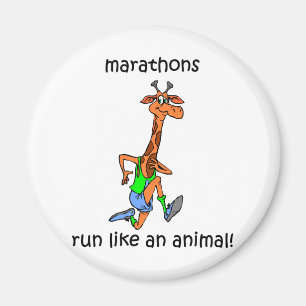 Imán Maratón lindo y divertido