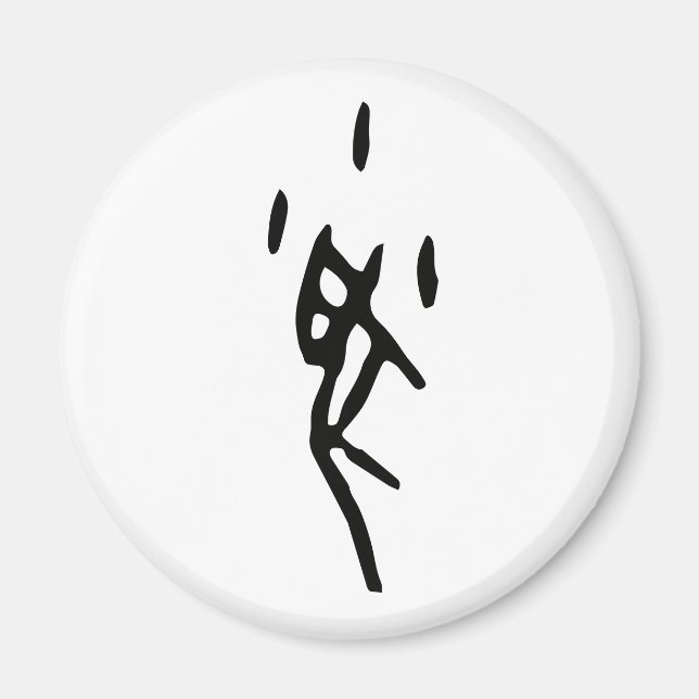 Imán Maravillosa rata de zodiaco chino-#001- (Frente)