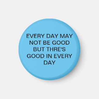 Imán Maravilloso Azul dulce con texto