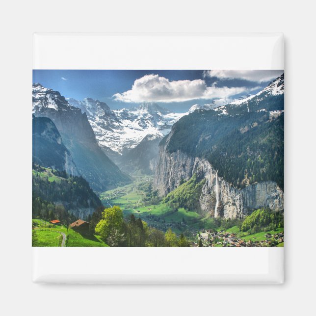 Imán Maravillosos Alpes Suiza (Frente)