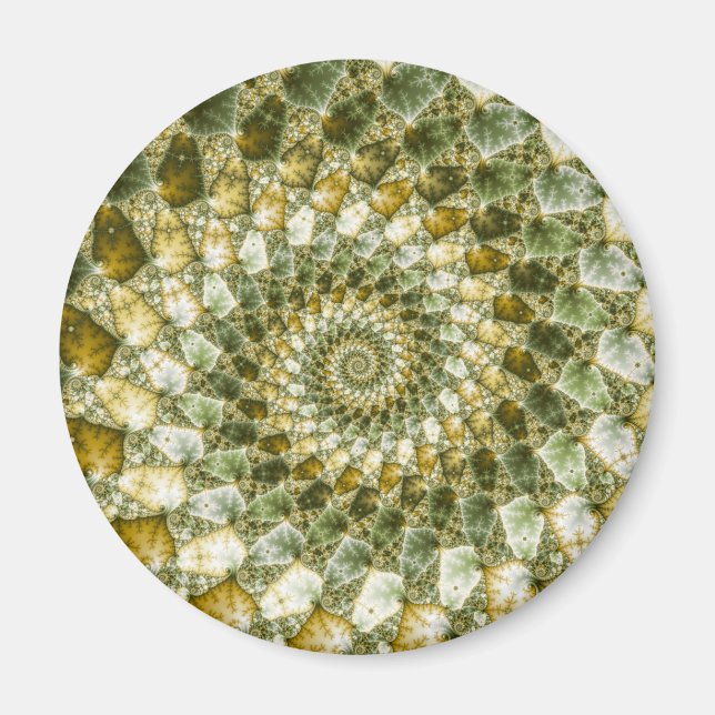 Imán Marbble Shards - Arte Mandelbrot (Frente)