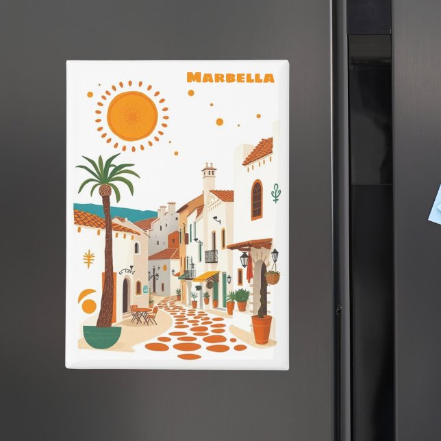 Imán Marbella España vacaciones recuerdo mediterráneo (Subido por el creador)