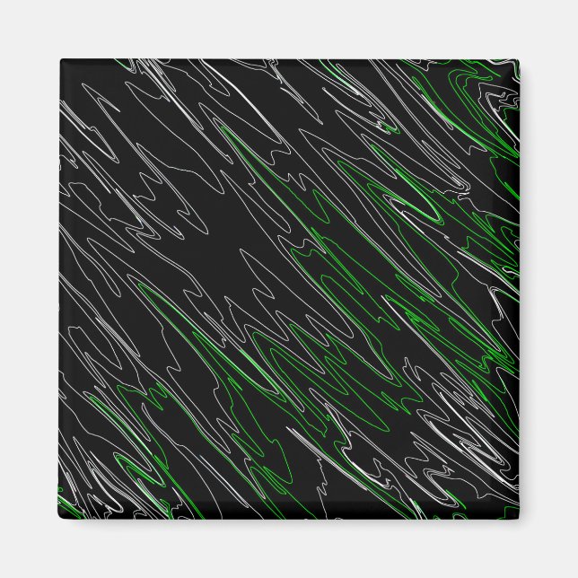 Imán Marbled Black Green (Frente)