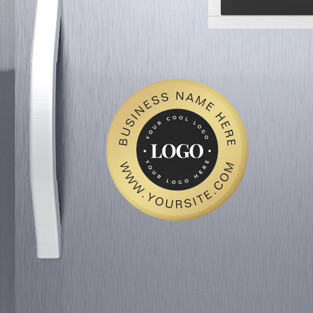 Imán Marca comercial Gold Personalizado Logo & Text Com (Subido por el creador)