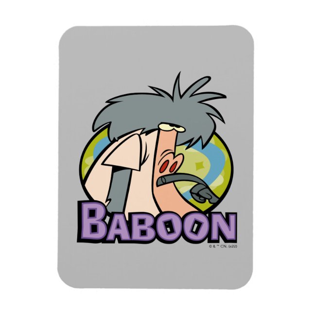 Imán Marca de caracteres de Baboon de I.R. (Vertical)