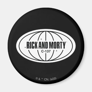 Imán Marca de dimensión C-137 Retro Rick y Morty