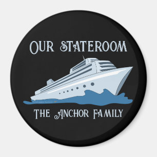 Imán Marca de la puerta del crucero de vacaciones famil