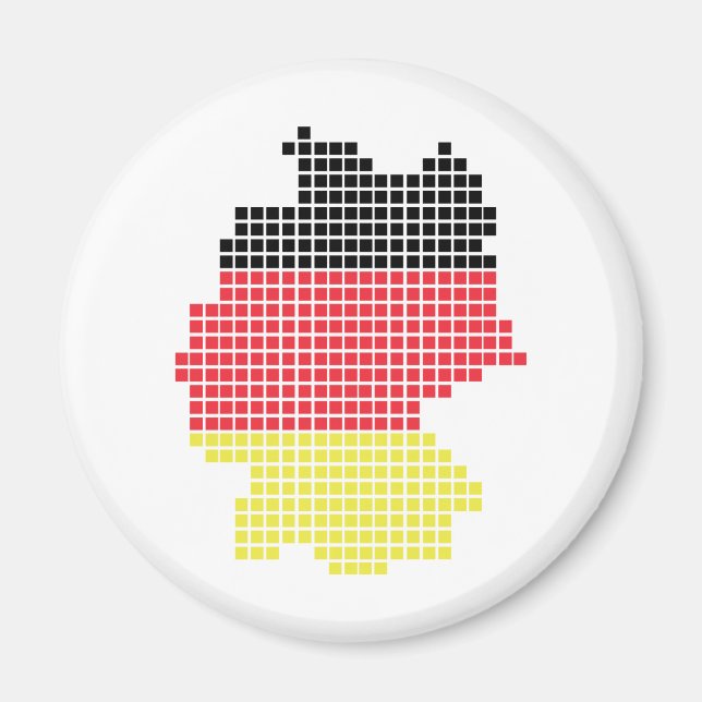 Imán marca de píxeles de alemania (Frente)