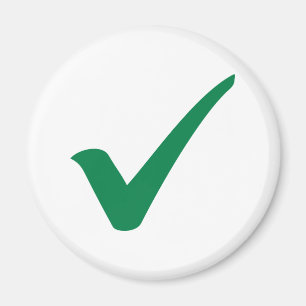 Imán Marca de verificación verde