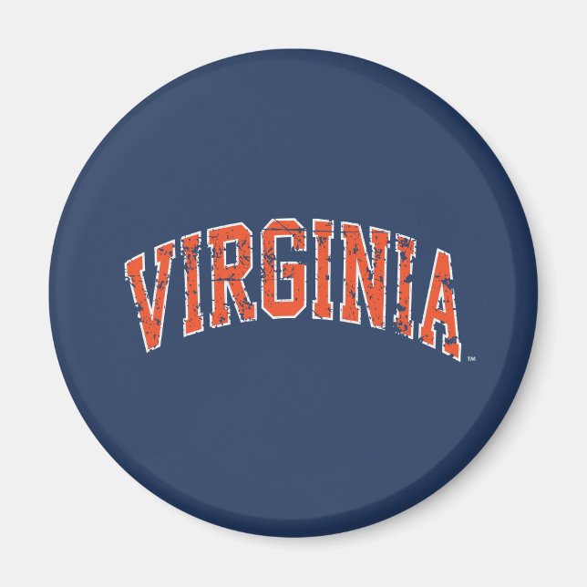 Imán Marca de Virginia Deteriorada (Frente)