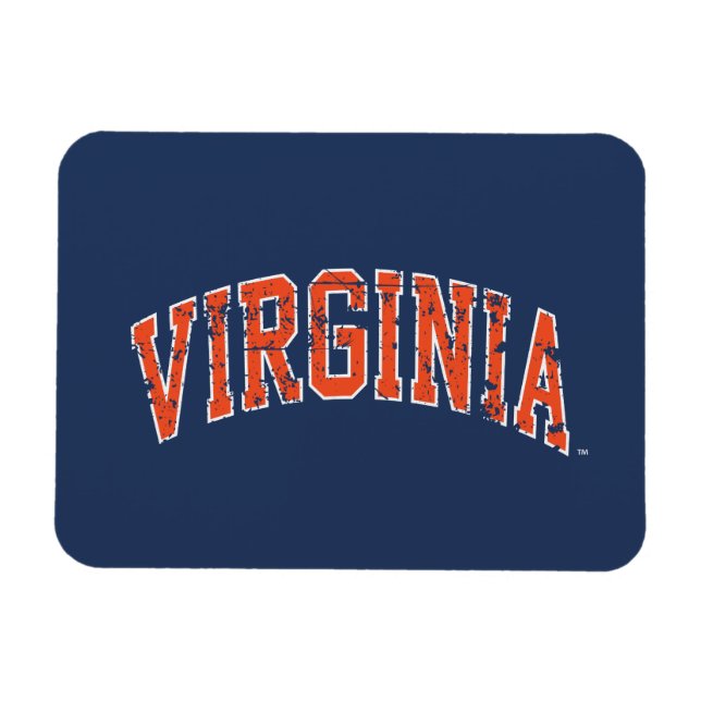Imán Marca de Virginia Deteriorada (Horizontal)