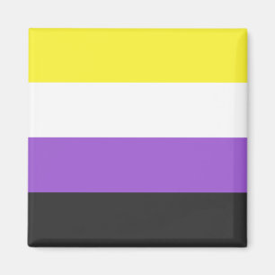 Imán Marca Enby (Orgullo no binario)