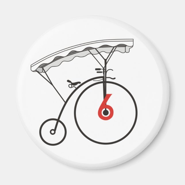 Imán Marca número 6 (Frente)