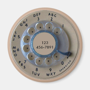 Imán Marcado telefónico antiguo, agregar número