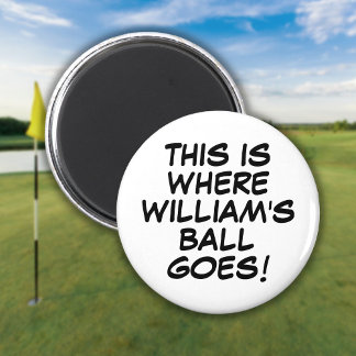 Imán Marcador de Bola de Golf de Cómic Personalizado Di