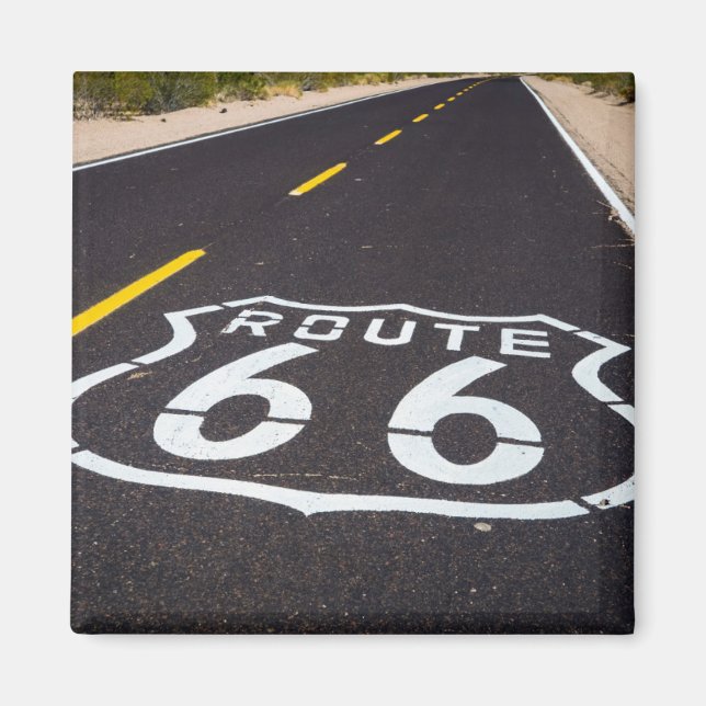 Imán Marcador de la autopista Route 66, Arizona (Frente)