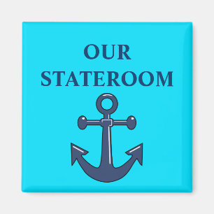 Imán Marcador de la puerta de la cabina Aqua Anchor