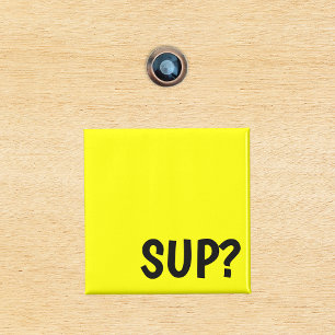 Imán Marcador de puerta de bienvenida divertido fluores