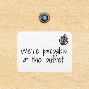 Imán Marcador de Puerta de Crucero Divertido Probableme