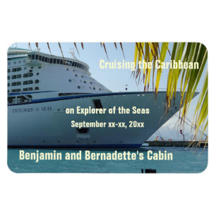 Imán Marcador enmarcado palma de la puerta de Stateroom