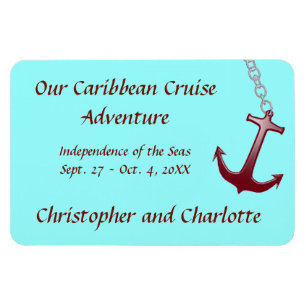 Imán Marcador rojo de la puerta de Hzt Stateroom del