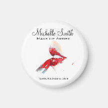 Marcas de color de agua rojo y marca de maquillaje