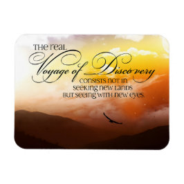 Imán Marcel Proust Cita Inspiradora "Nuevos ojos" Flexi