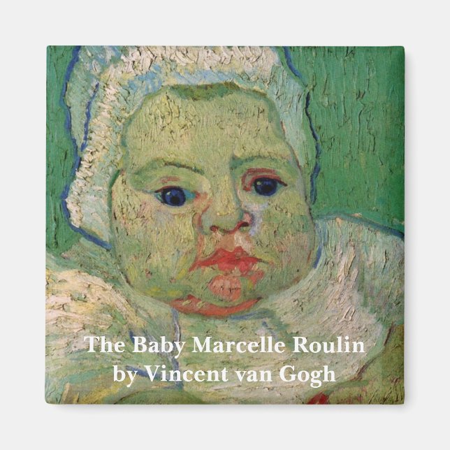 Imán Marcelle Roulin bebé por Vincent van Gogh (Frente)