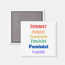 Imán "Marcha de las mujeres", orgullo feminista