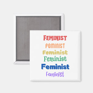 Imán "Marcha de las mujeres", orgullo feminista