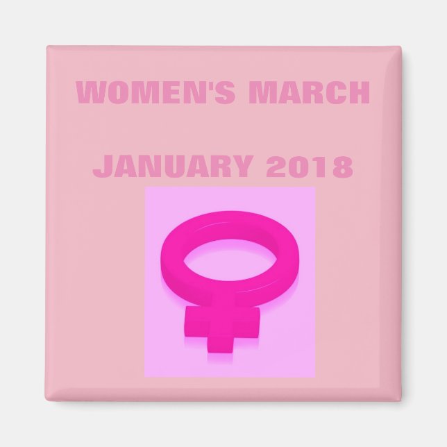 IMÁN MARCHA DE MUJERES (Frente)