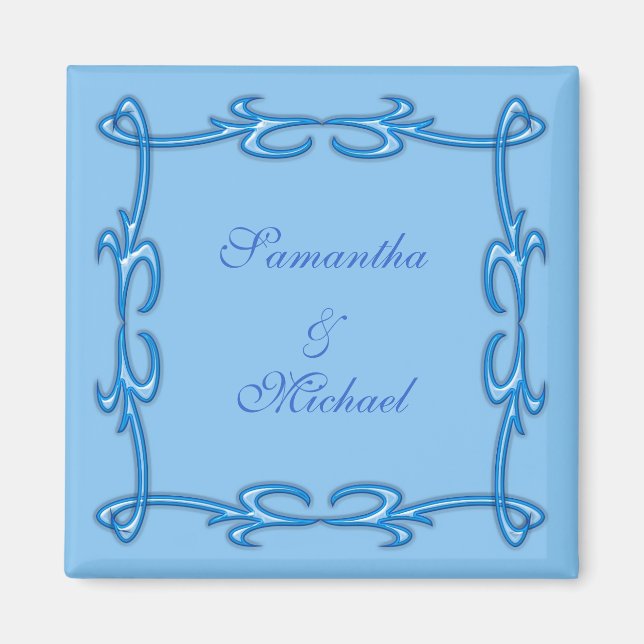 Imán Marco azul (Frente)