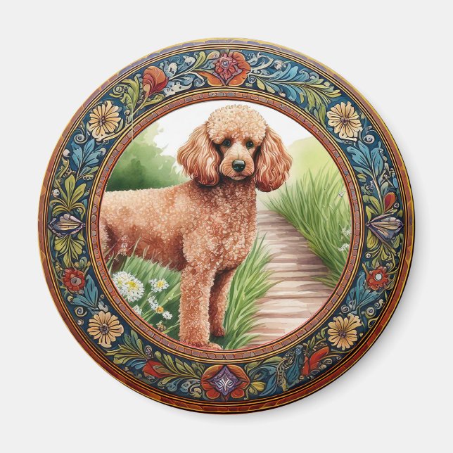 Imán Marco de arte folclórico (Frente)