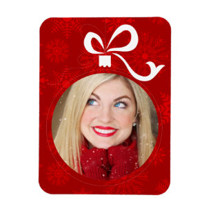 Imán Marco de Bola de Navidad Personalizable