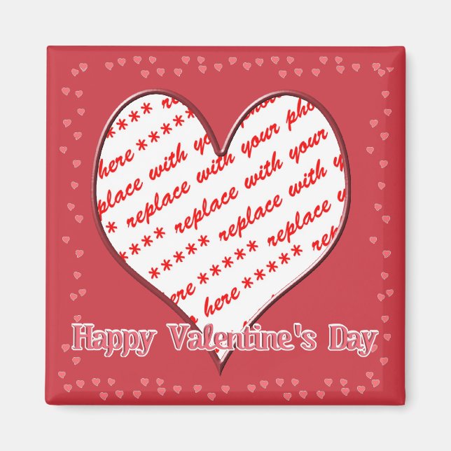 Imán Marco de forma de corazón (Frente)