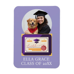 Imán Marco de graduación de foto personalizada para gra