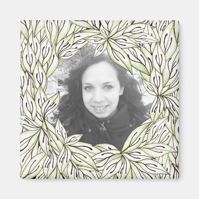 Imán Marco de hoja (Frente)