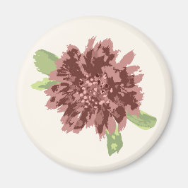 Imán Marco de margaritas rojas.