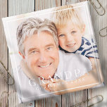Imán Marco de Moda moderno simple Festividad de foto de<br><div class="desc">El diseño está compuesto por una tipografía moderna de moda con fuentes sans serif y serif. Añade una foto personalizado del abuelo y el año.</div>