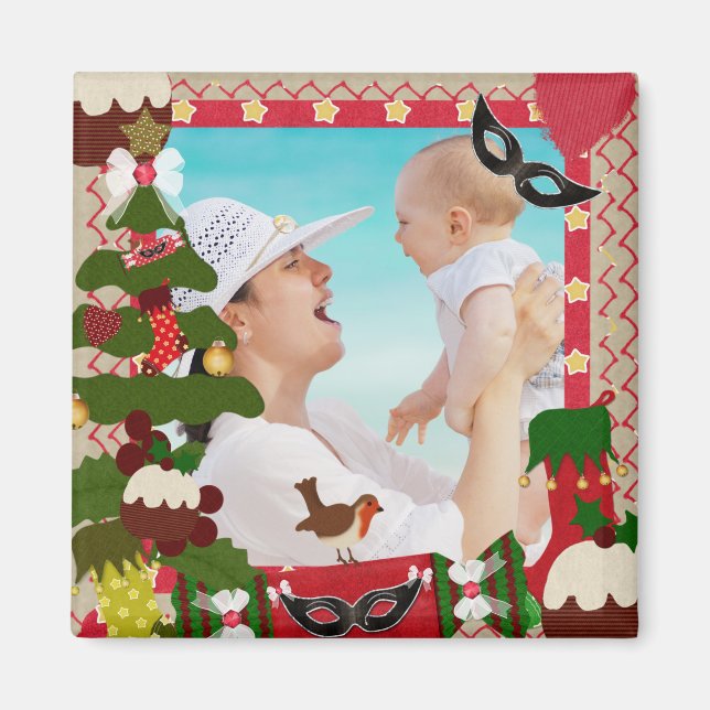 Imán Marco fotográfico de navidades (Frente)
