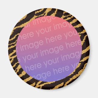 Imán marco fotográfico de tigres rayas