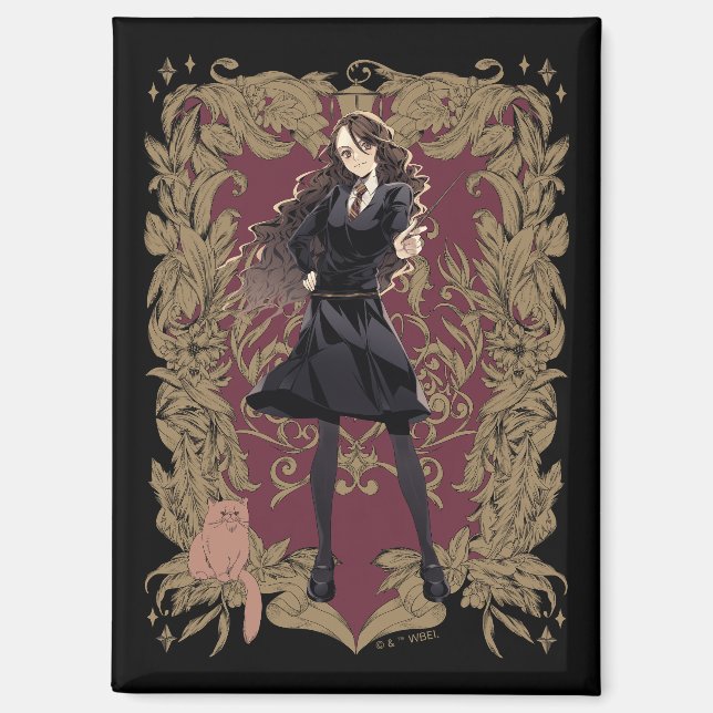 Imán Marco Ornate Anime Hermione Granger (Anverso)