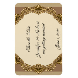 Imán Marco victoriano en la boda de oro salva la fecha